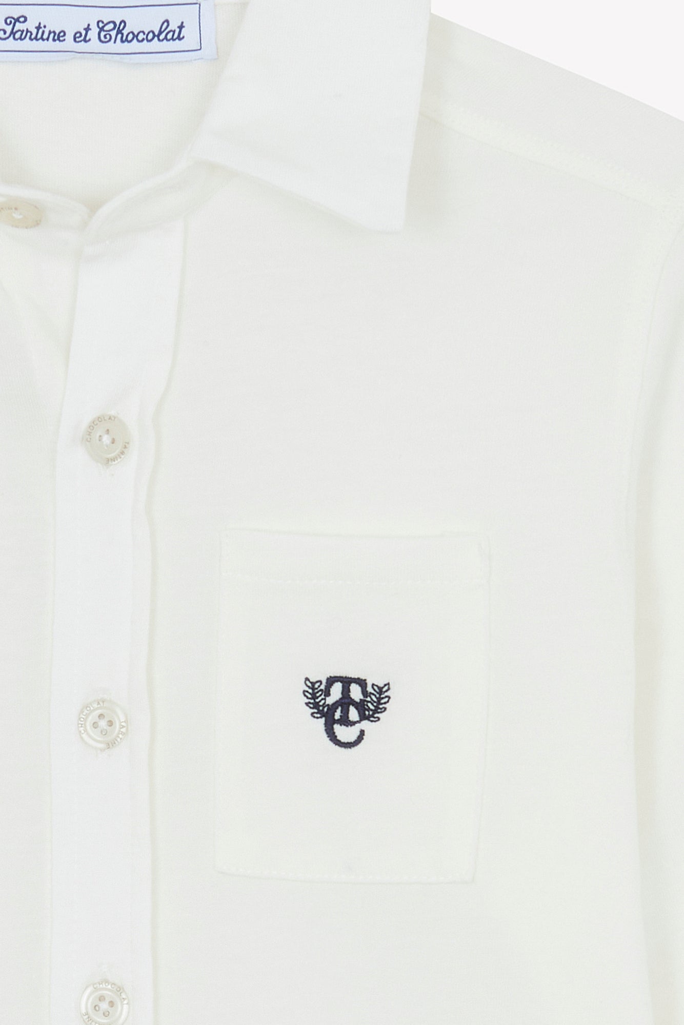 Chemise - Ecru monogramme TC