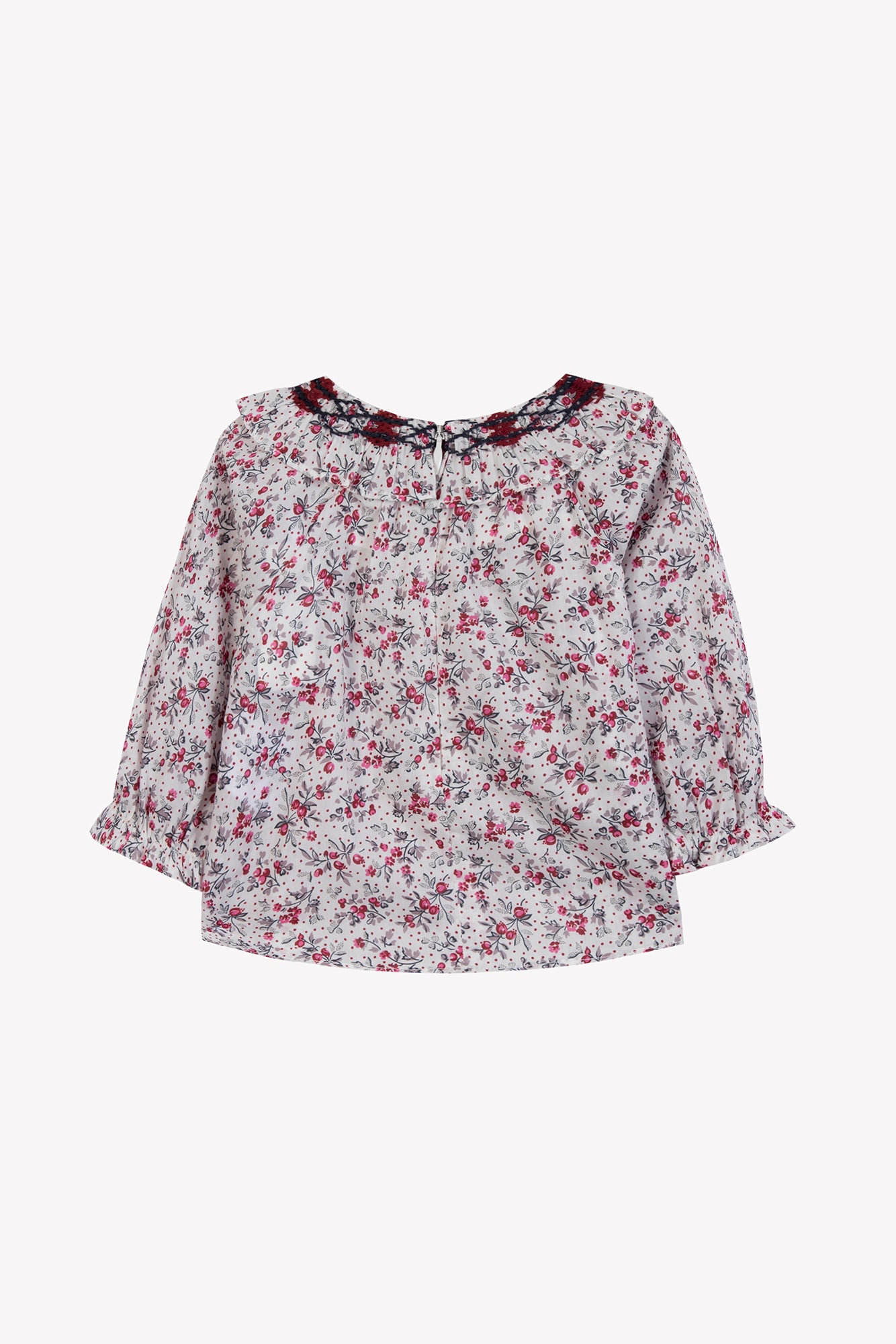 Blouse - Ecru imprimé fleuri