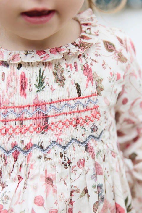 Blouse - Tissu liberty smocké - Image principale