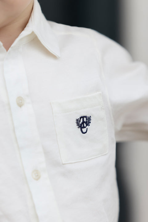 Chemise - Ecru monogramme TC - Image principale