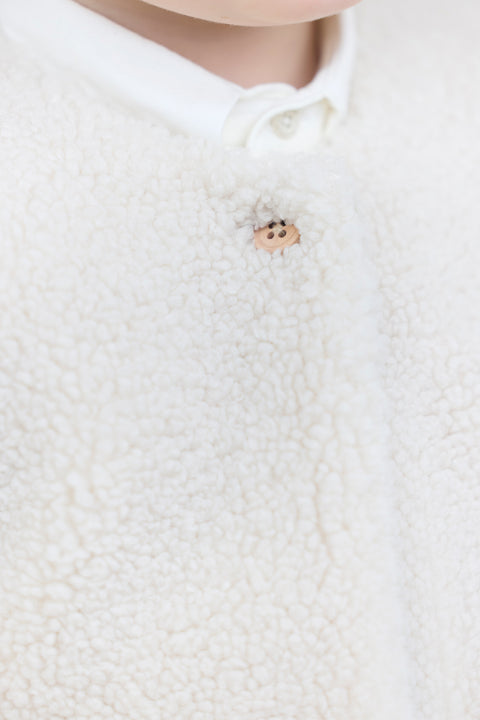 Gilet - Beige imitation fourrure - Image principale