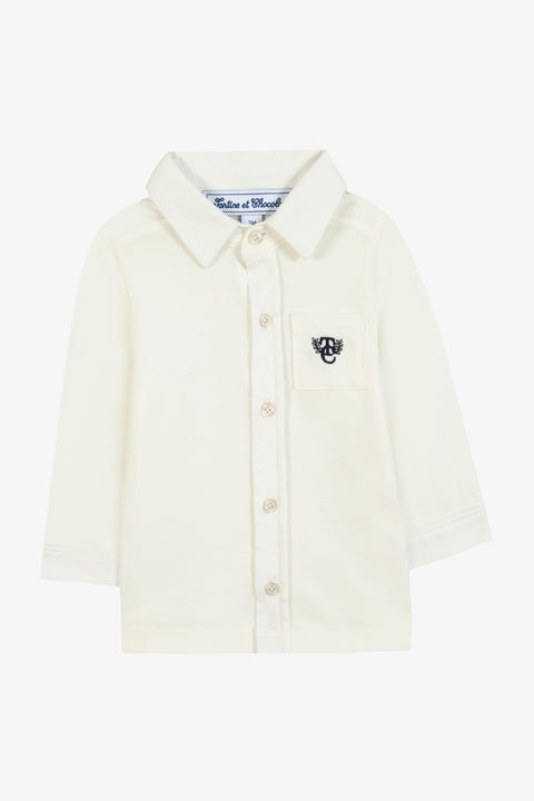 Chemise - Ecru monogramme TC - Image principale