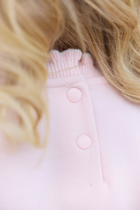 Sweatshirt - Pink powder Illustration flowers - Image principale