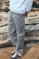 Pantalon - Gris chiné en velours