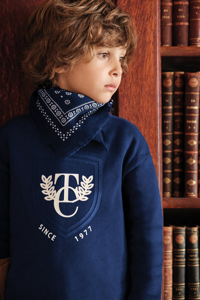 Scarf - Navy Moismont X Tartine et Chocolat - Image principale