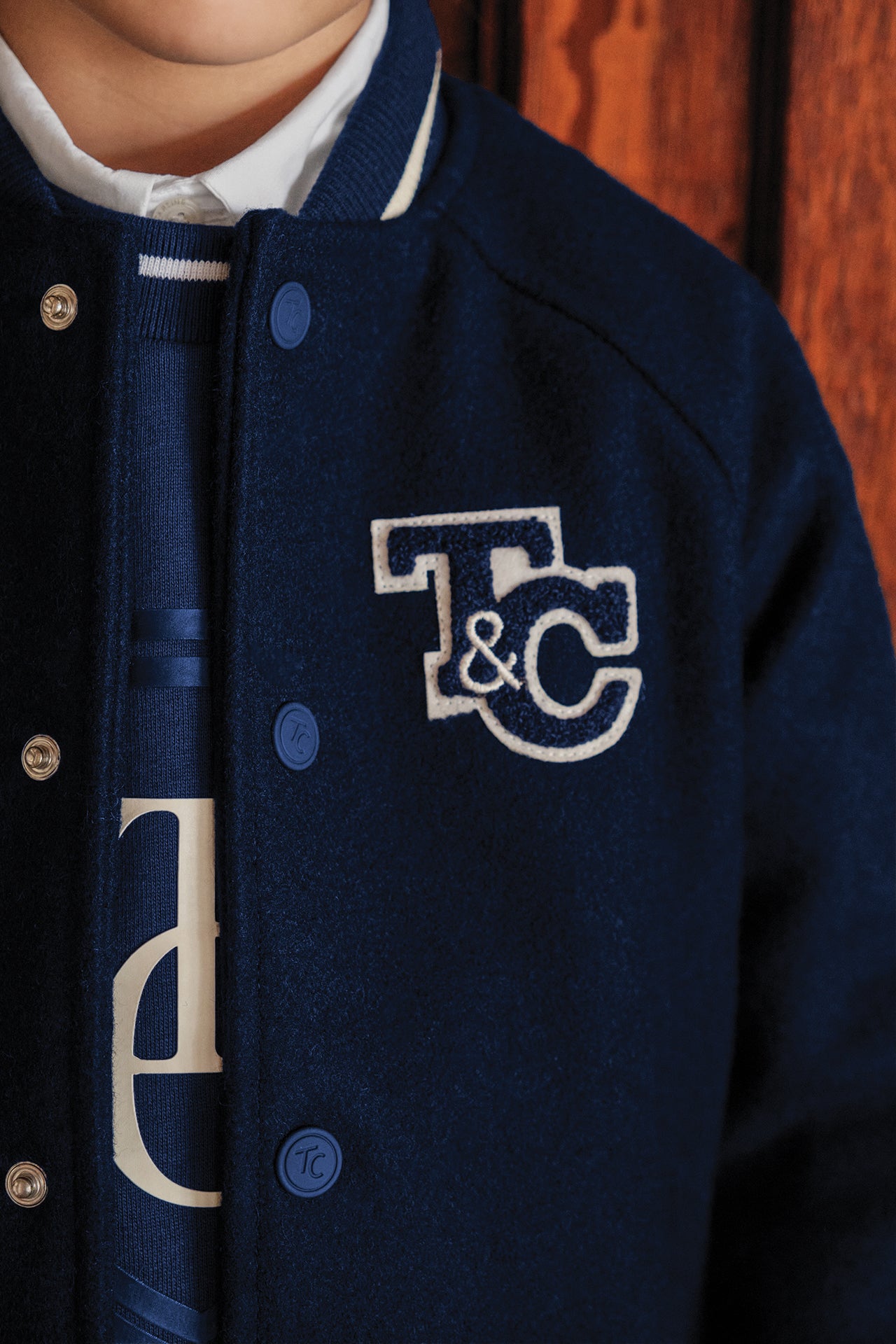 Veste teddy - Marine