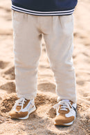 Pantalon - Greige chiné en flanelle