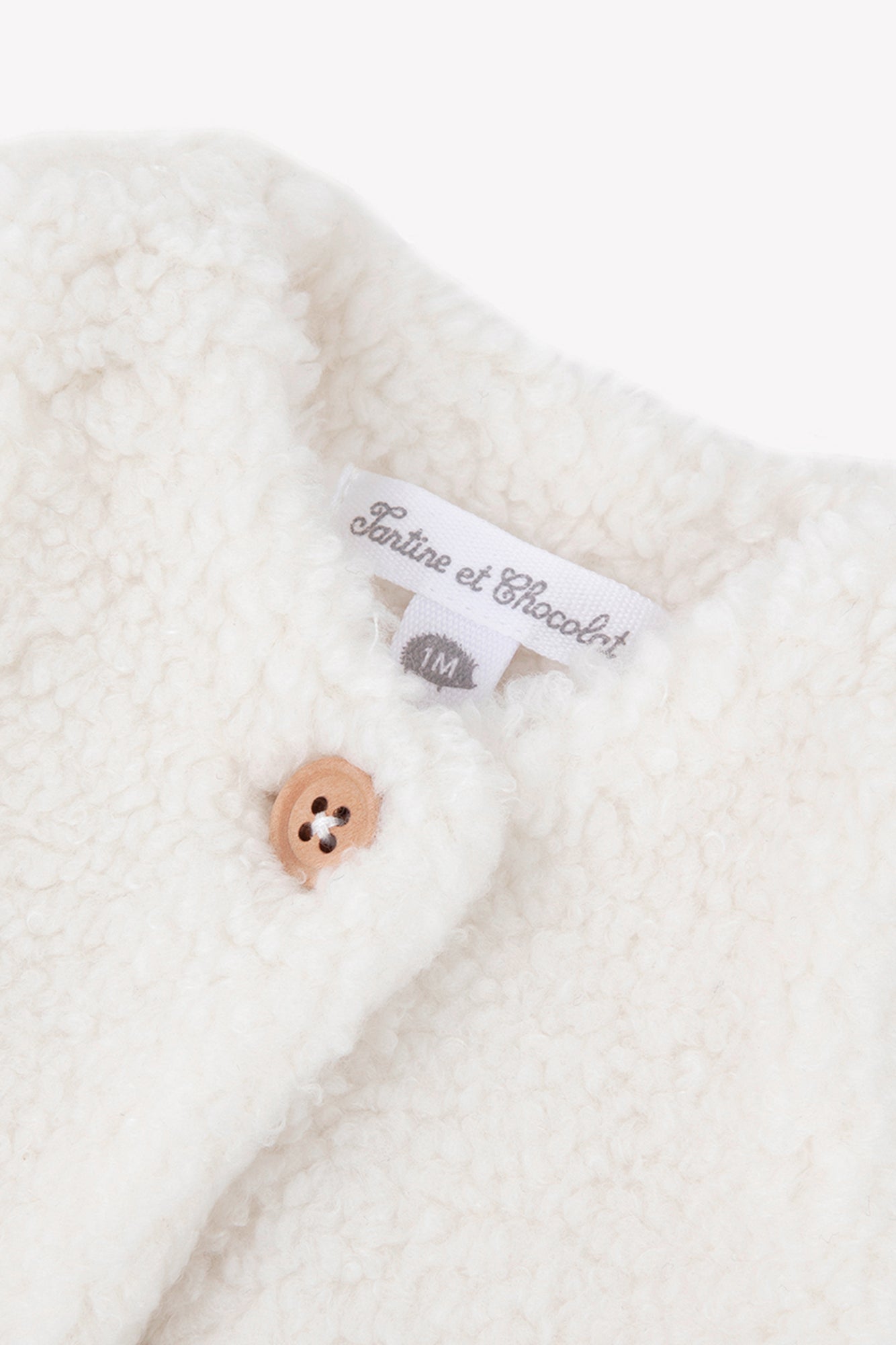 Gilet - Ecru imitation fourrure