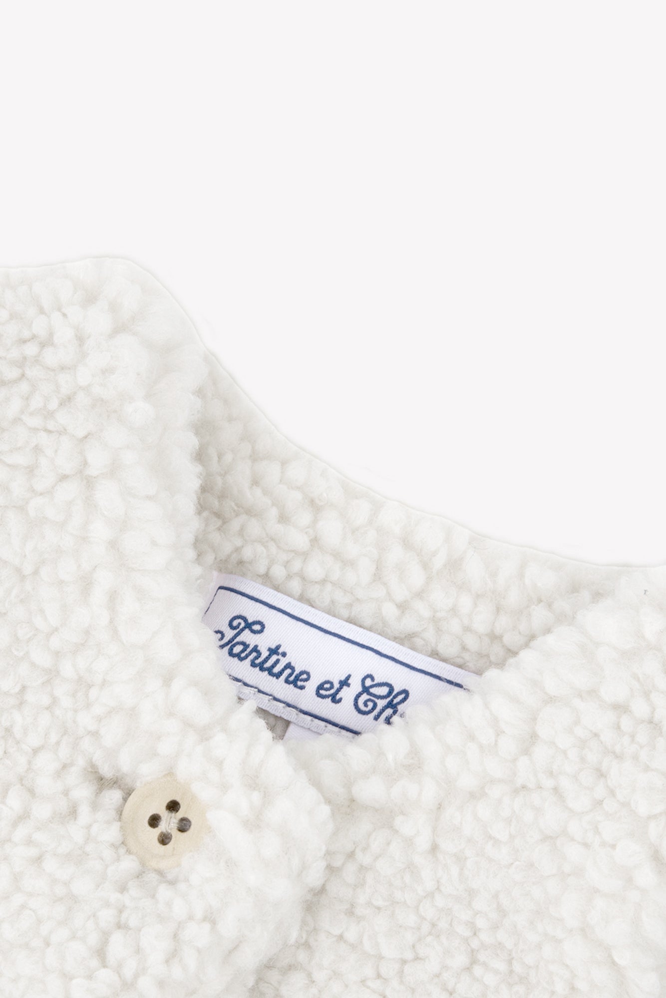 Gilet - Beige imitation fourrure