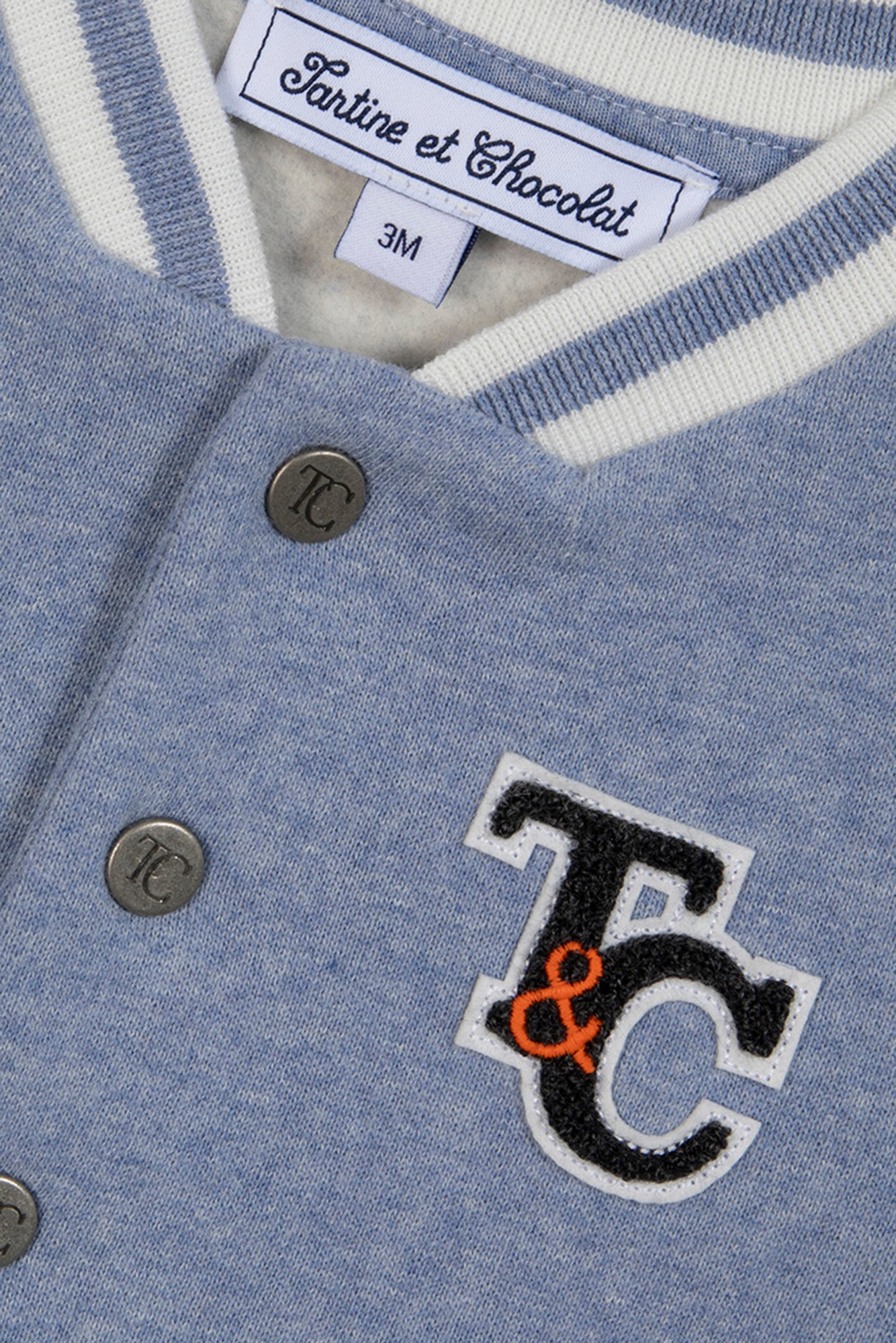 Gilet - Bleu grisé effet bomber