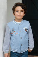 Gilet - Bleu grisé effet bomber