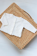 Cárdigan - Marfil Bordado feuillage