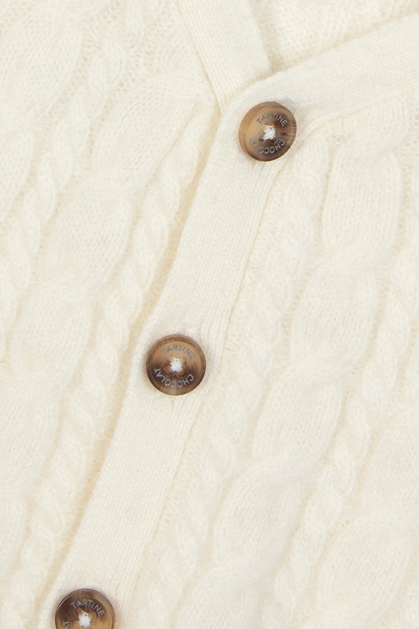 Gilet - Ecru 100% cachemire