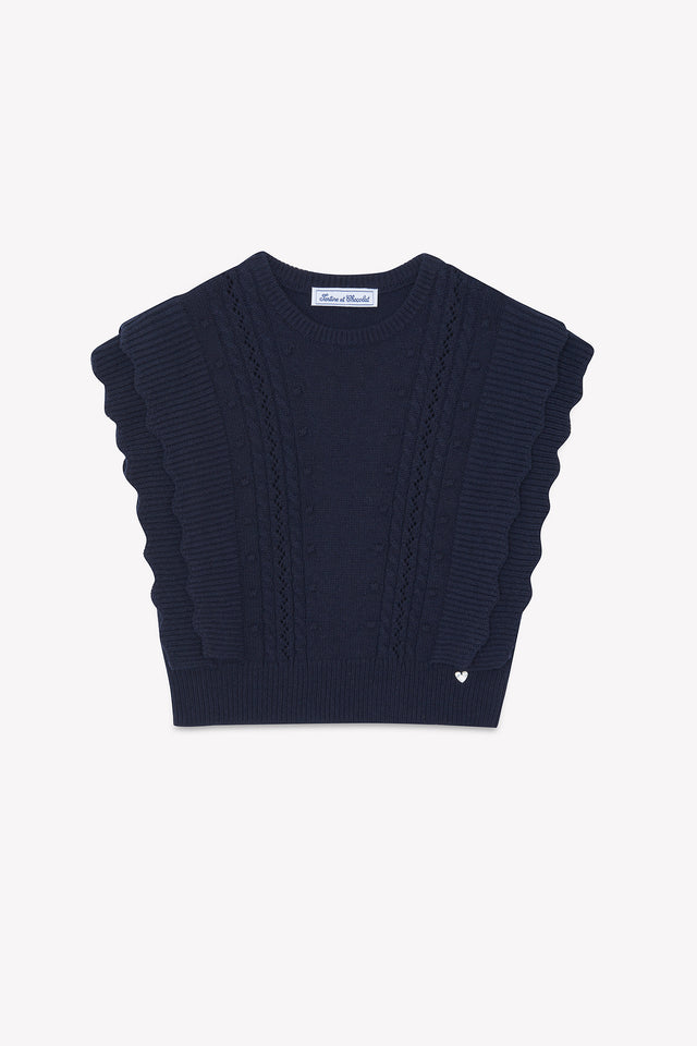 Vest - Navy mouwloos - Image principale