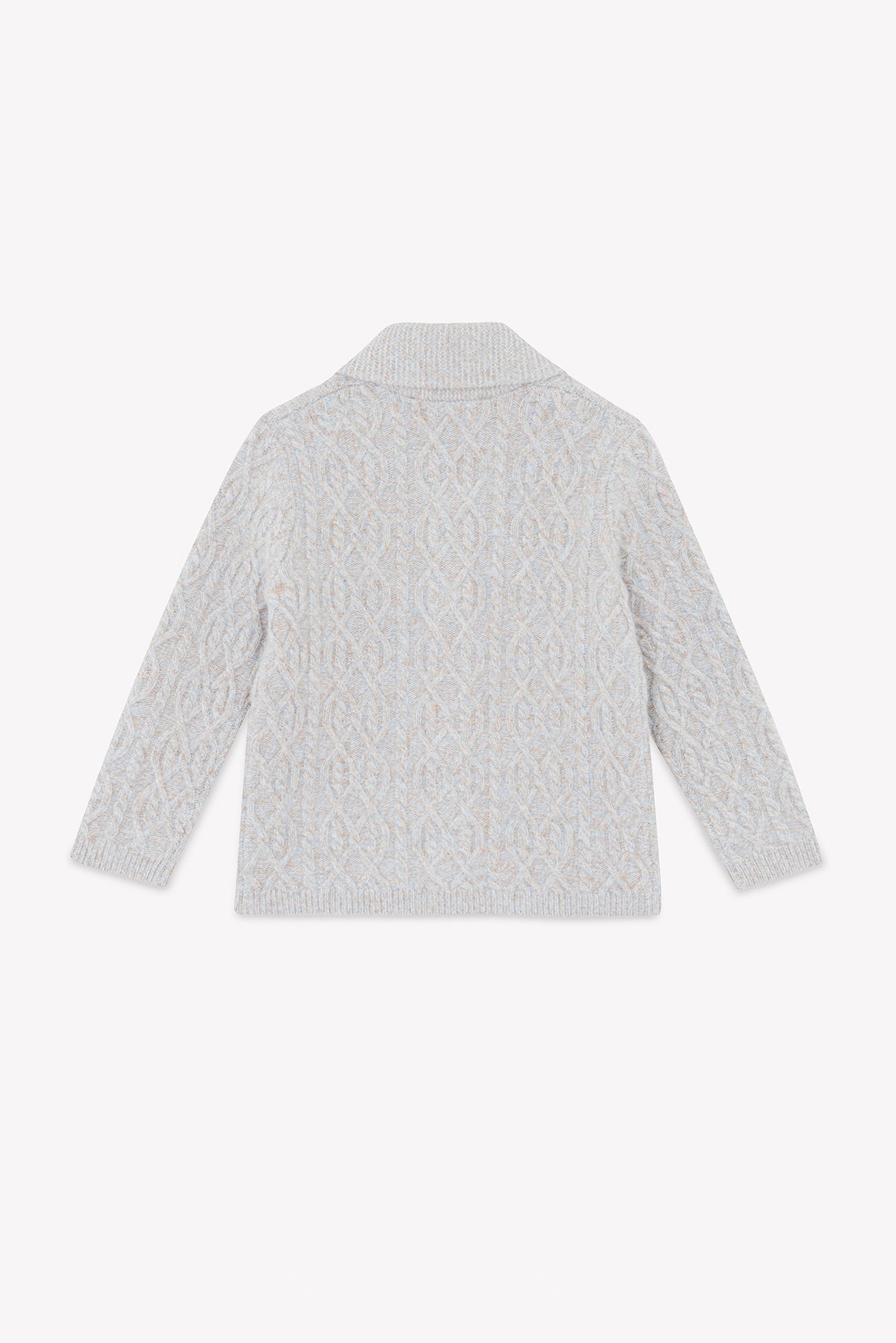 Vest - Grijs Sjaalkraag Gaas Verdraaide