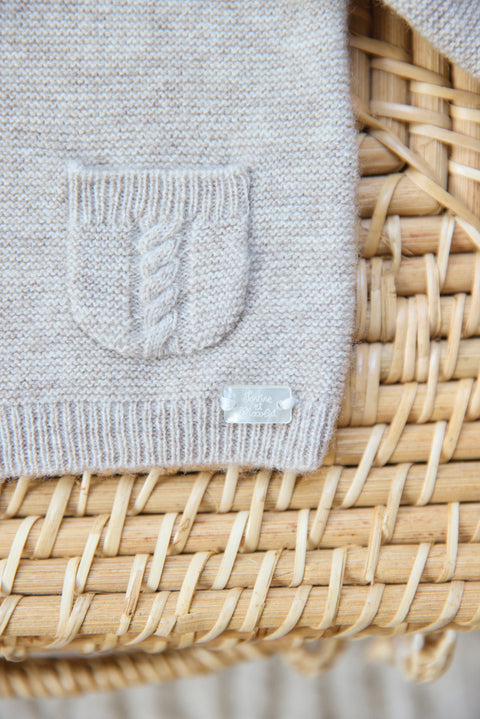 Cardigan - Greige chiné avec poches - Image principale