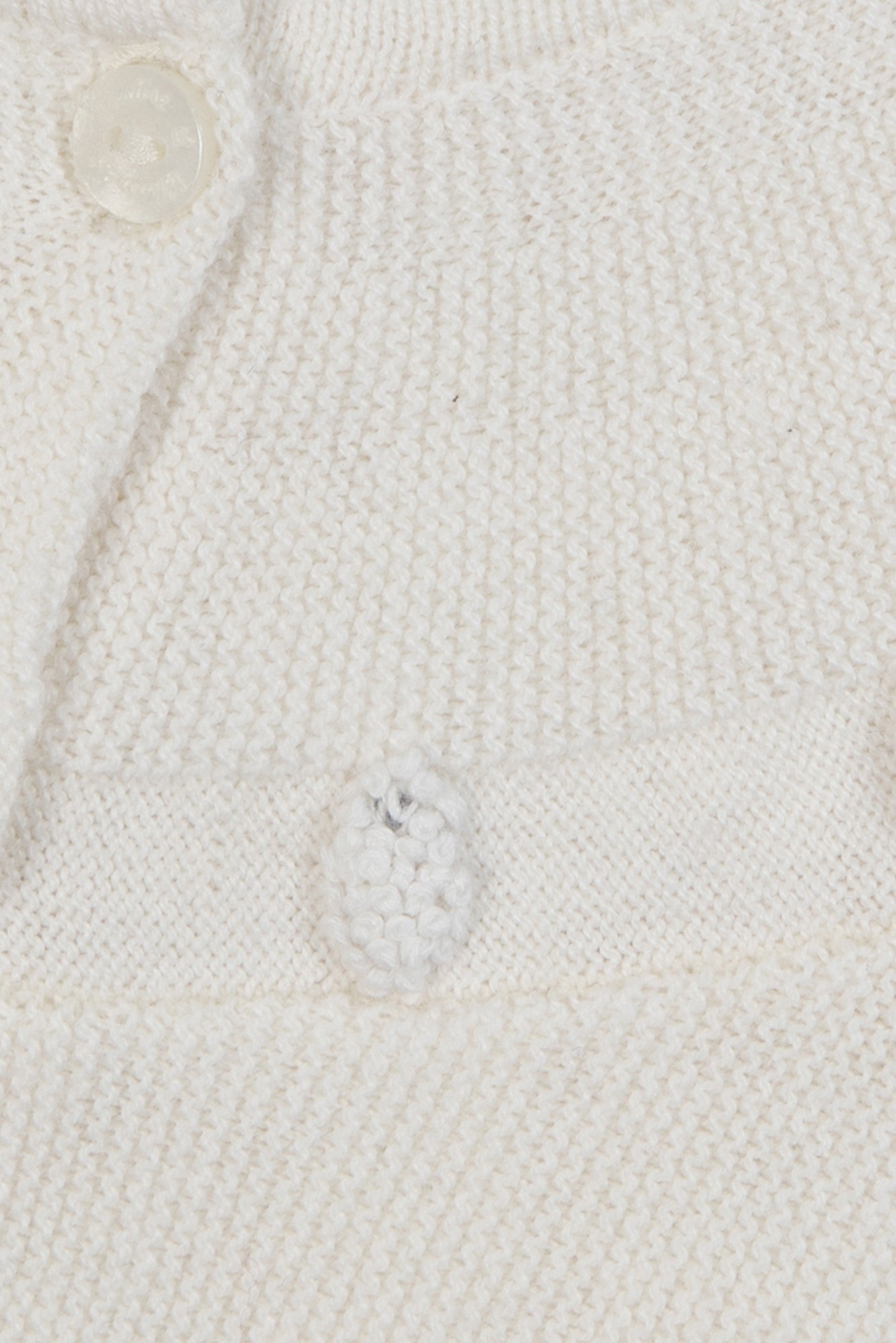 Cardigan - Ecru broderie moutons