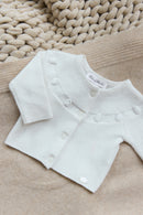 Cardigan - Ecru broderie moutons