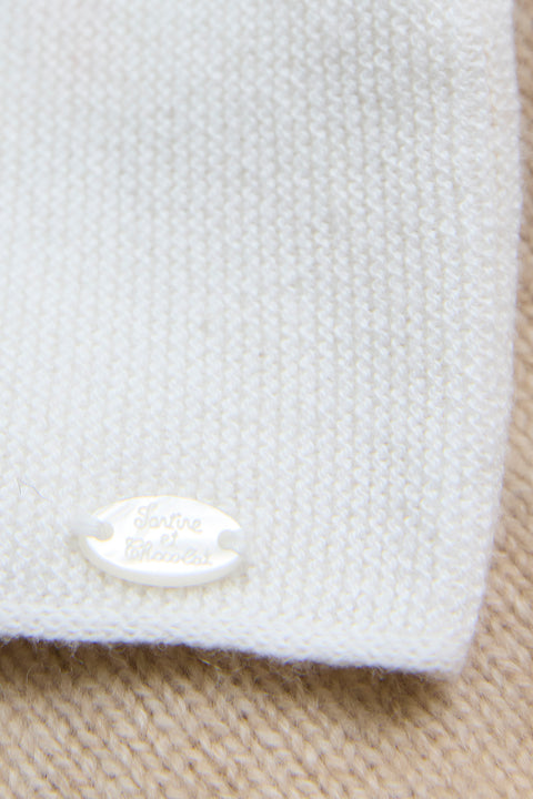 Cardigan - Ecru broderie moutons - Image principale