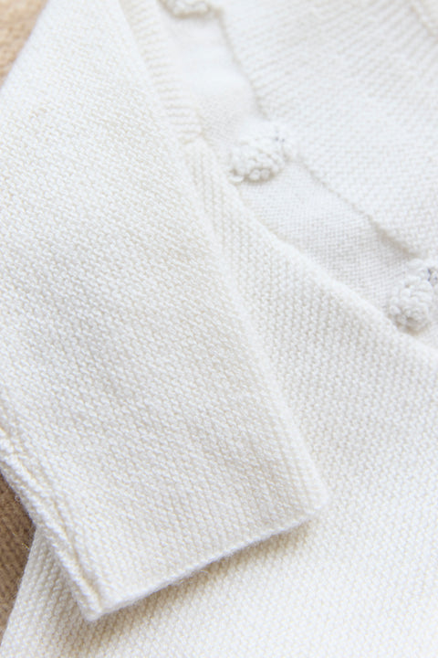 Cardigan - Ecru broderie moutons - Image principale