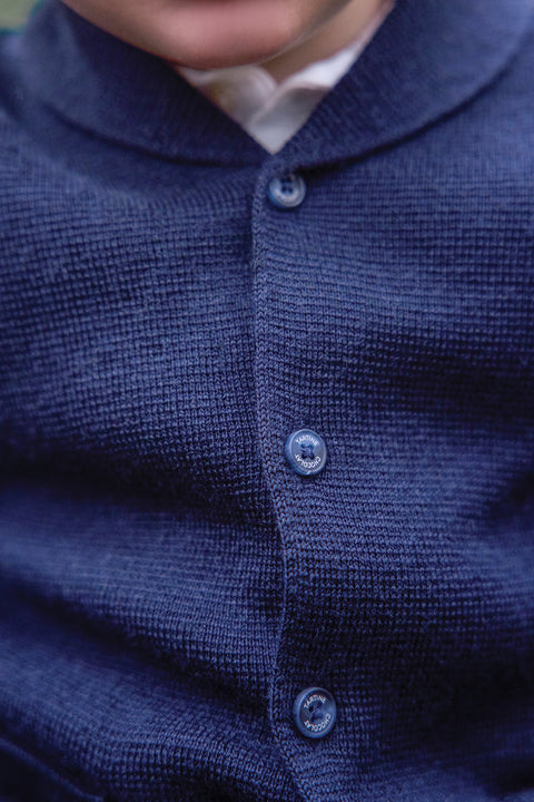 Gilet - Marine maille torsadée - Image principale