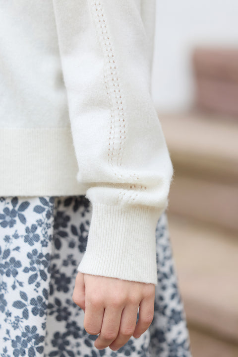 Cardigan - Ecru nœuds - Image principale