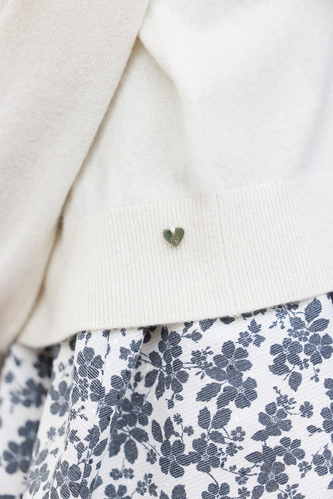 Cardigan - Ecru nœuds - Image principale