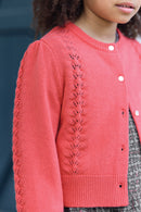 Strickjacke - Praline in Wolle offene Arbeiten