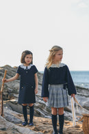 Rock - Marineblau hat Karo