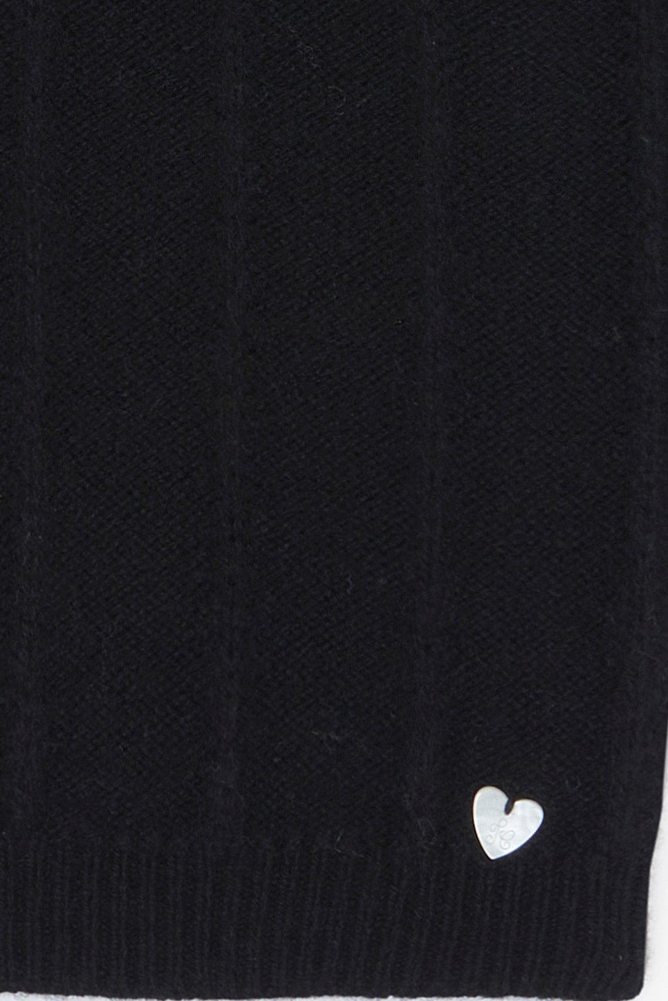 Pull - Noir col volanté