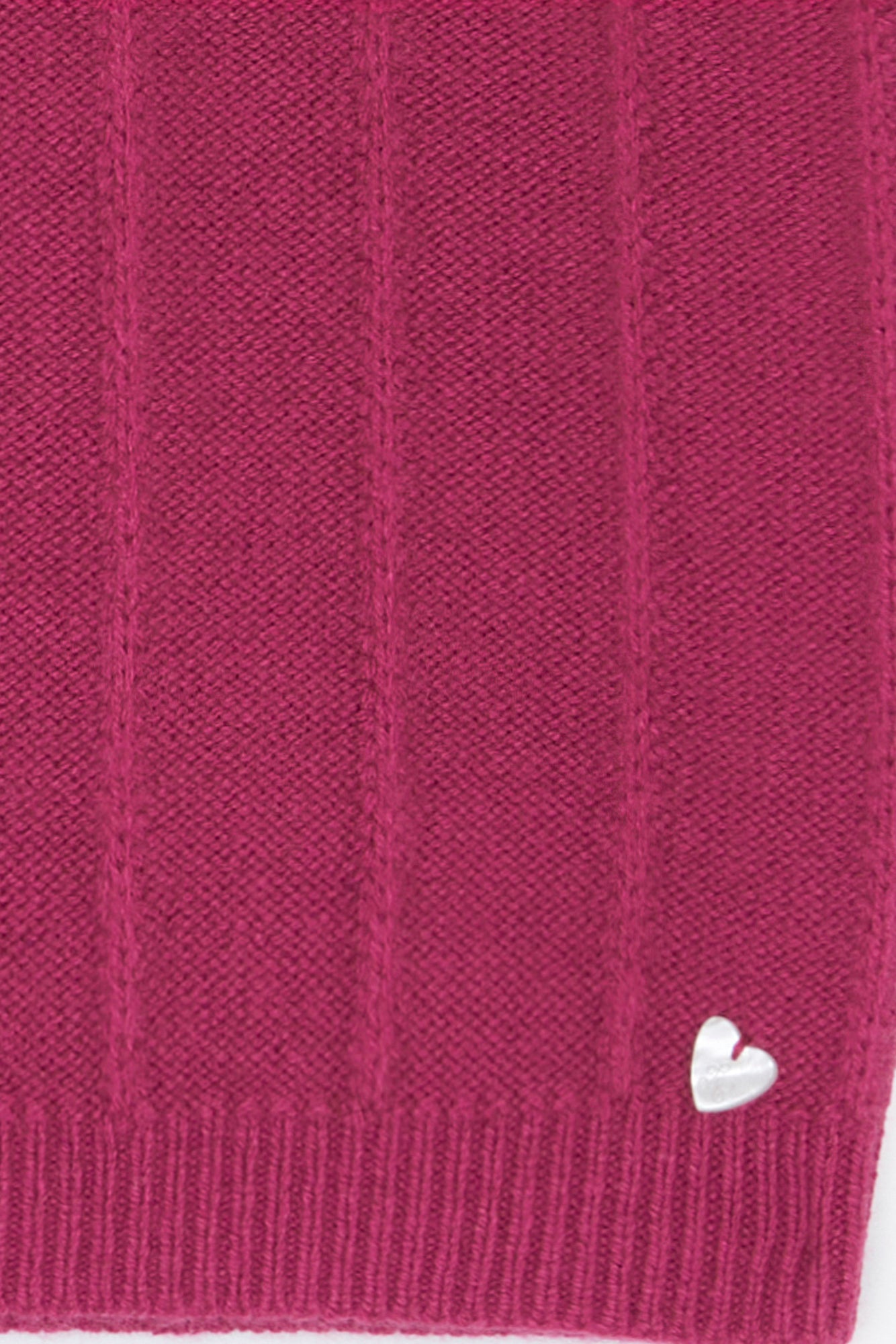 Pull - Magenta col volanté