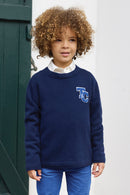 Trui - Navy in Wol TC handtekening