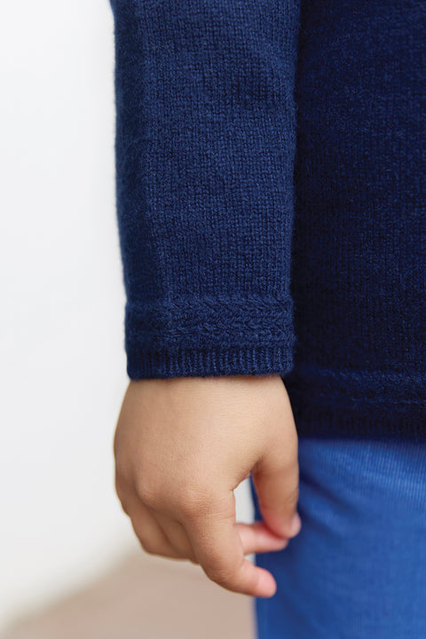 Pull - Marine en laine signature TC - Image principale