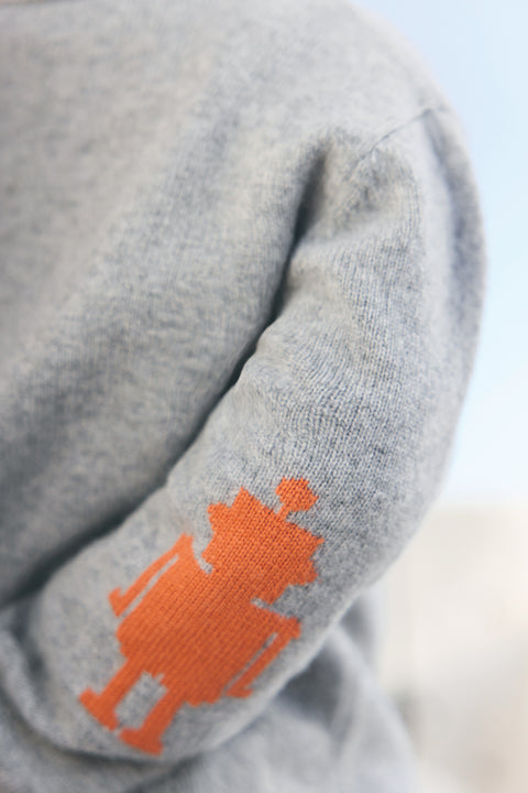 Pull - Gris chiné laine signature TC - Image principale