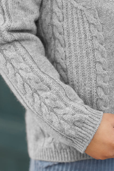 Pull - Gris chiné signature TC - Image principale