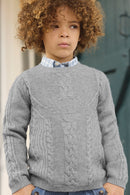 Pull - Gris chiné signature TC