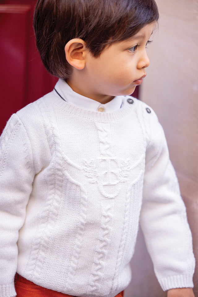 Pull - Ecru signature TC - Image principale