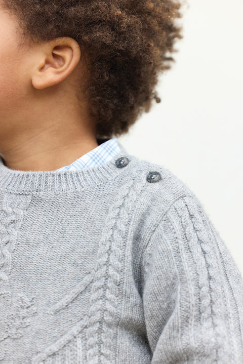 Pull - Gris chiné signature TC - Image principale