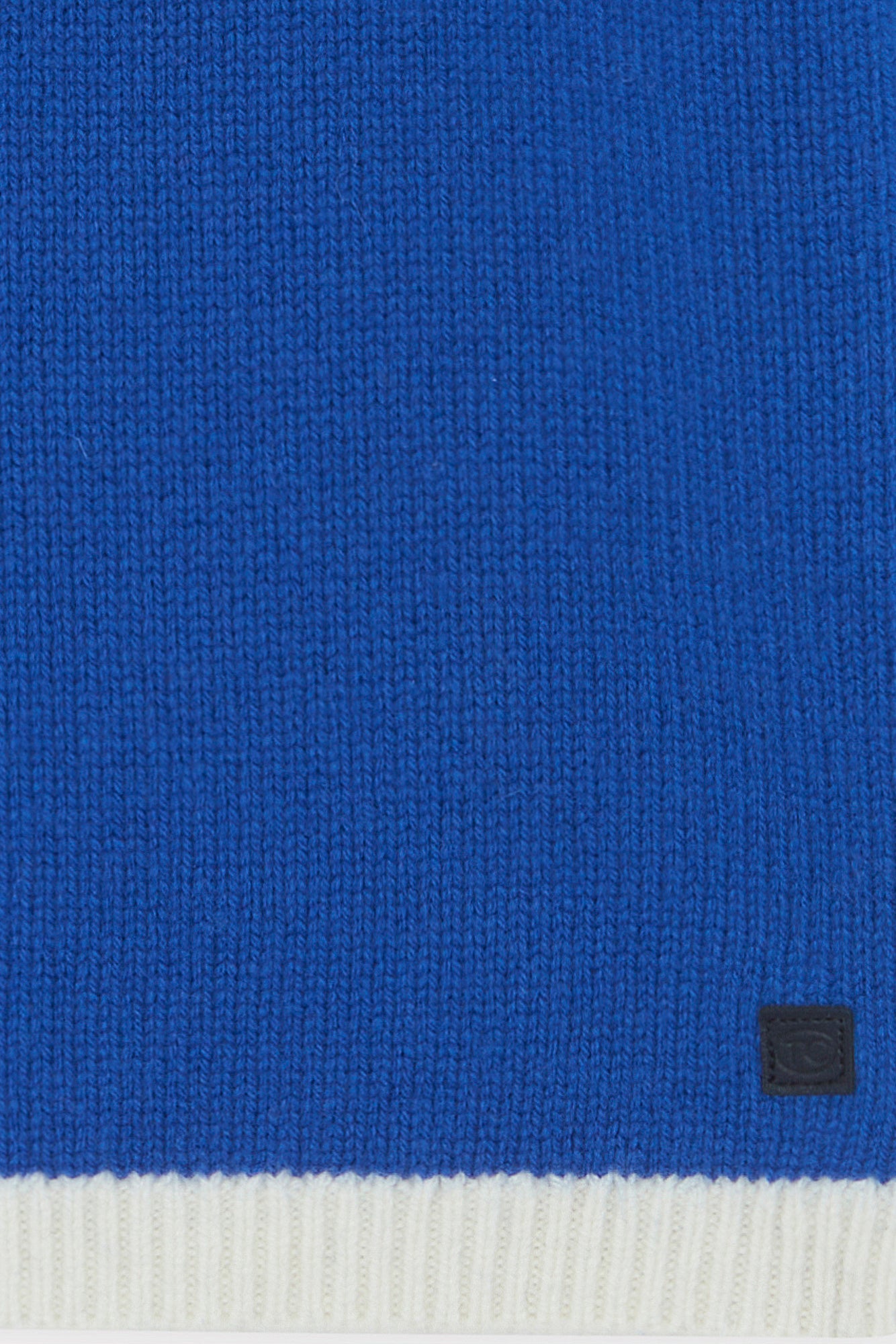 Pull - Bleu électrique motif jacquard