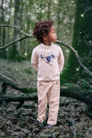 Pull - Beige chiné illustration ratton laveur