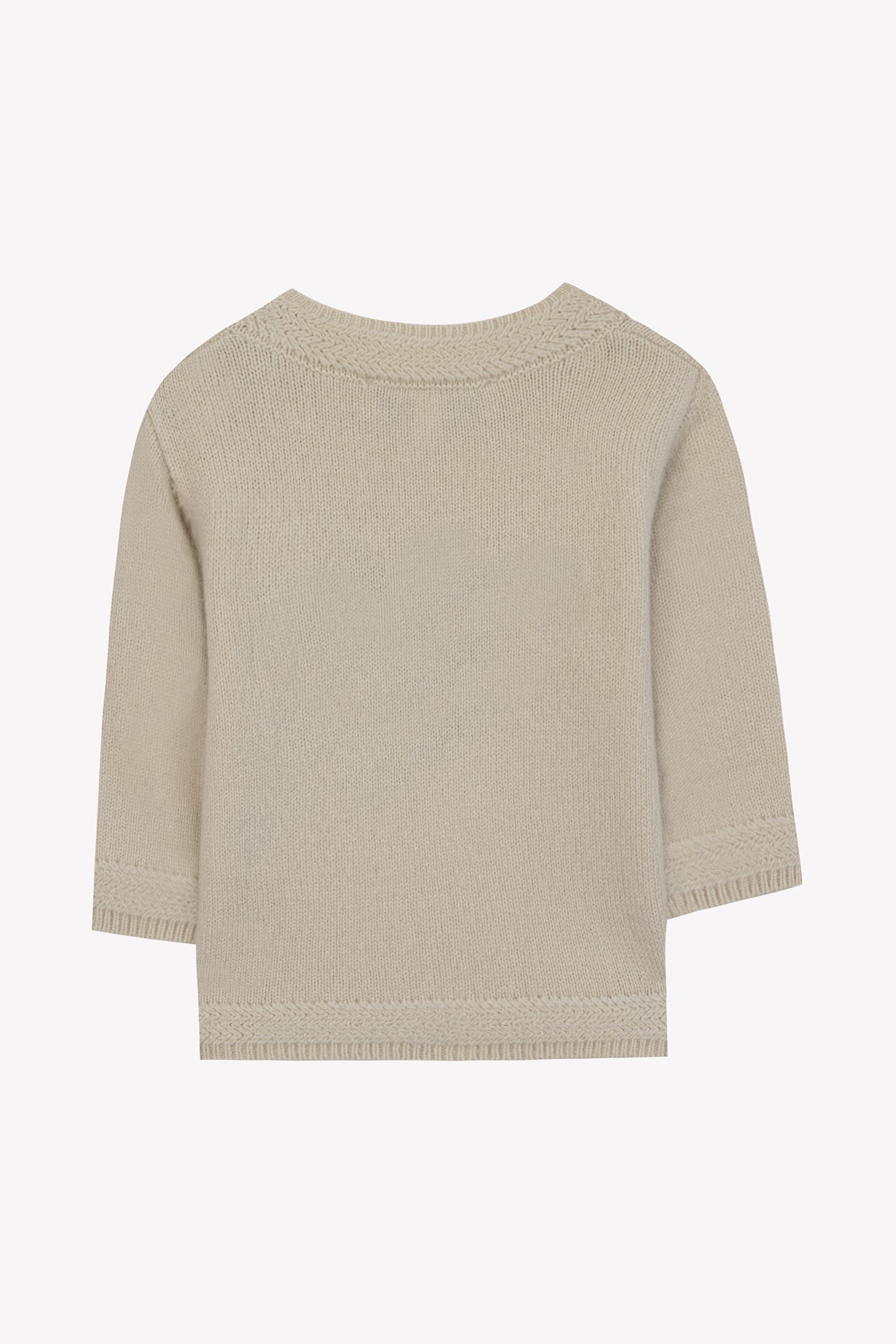 Pull - Beige chiné illustration ratton laveur