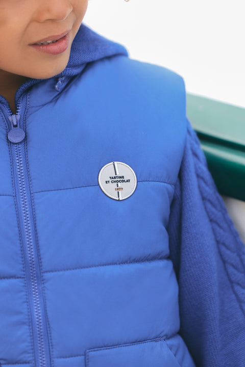 Down jacket - Blue Electric Sleeveless - Image principale