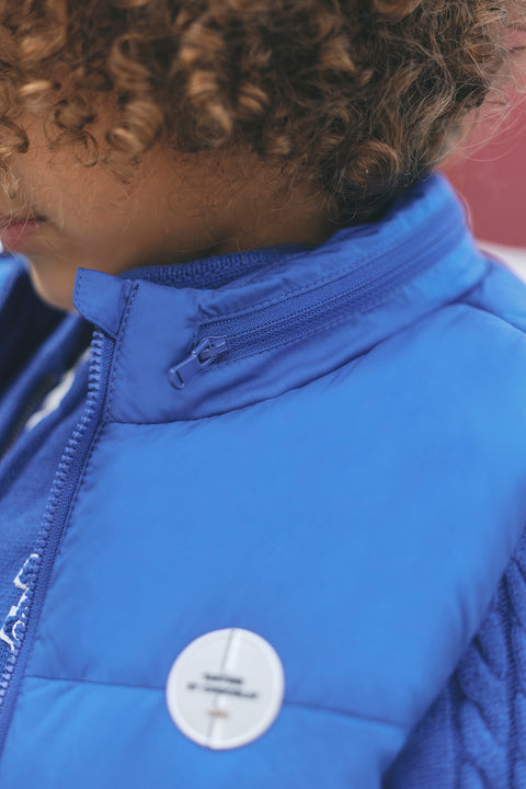 Down jacket - Blue Electric Sleeveless - Image principale