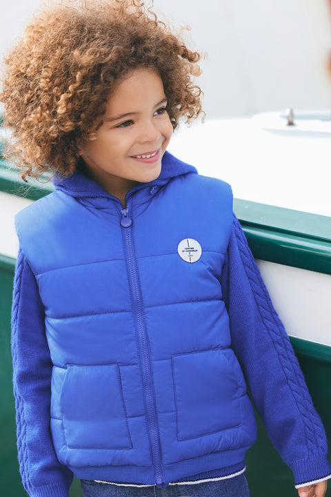 Down jacket - Blue Electric Sleeveless - Image principale