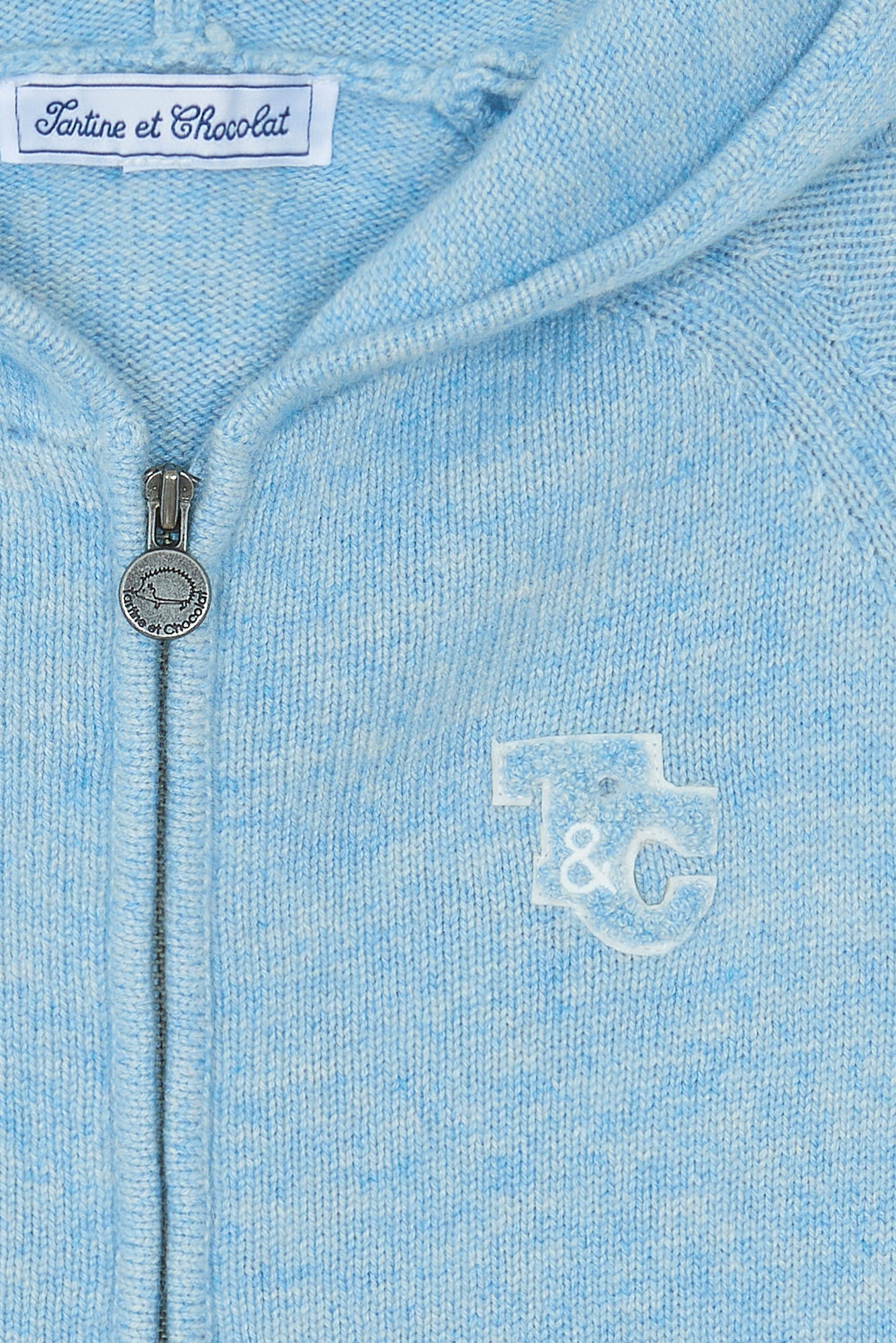 Gilet - Bleu glacier chiné signature TC
