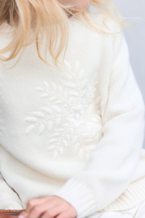 Pull - Ecru illustration flocon - Image principale