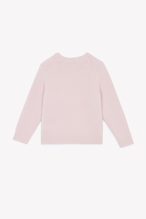 Pull - Rose poudré illustration flocon - Image principale