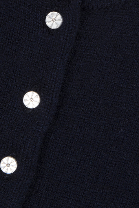Strickjacke - Marineblau Strickwaren - Image principale