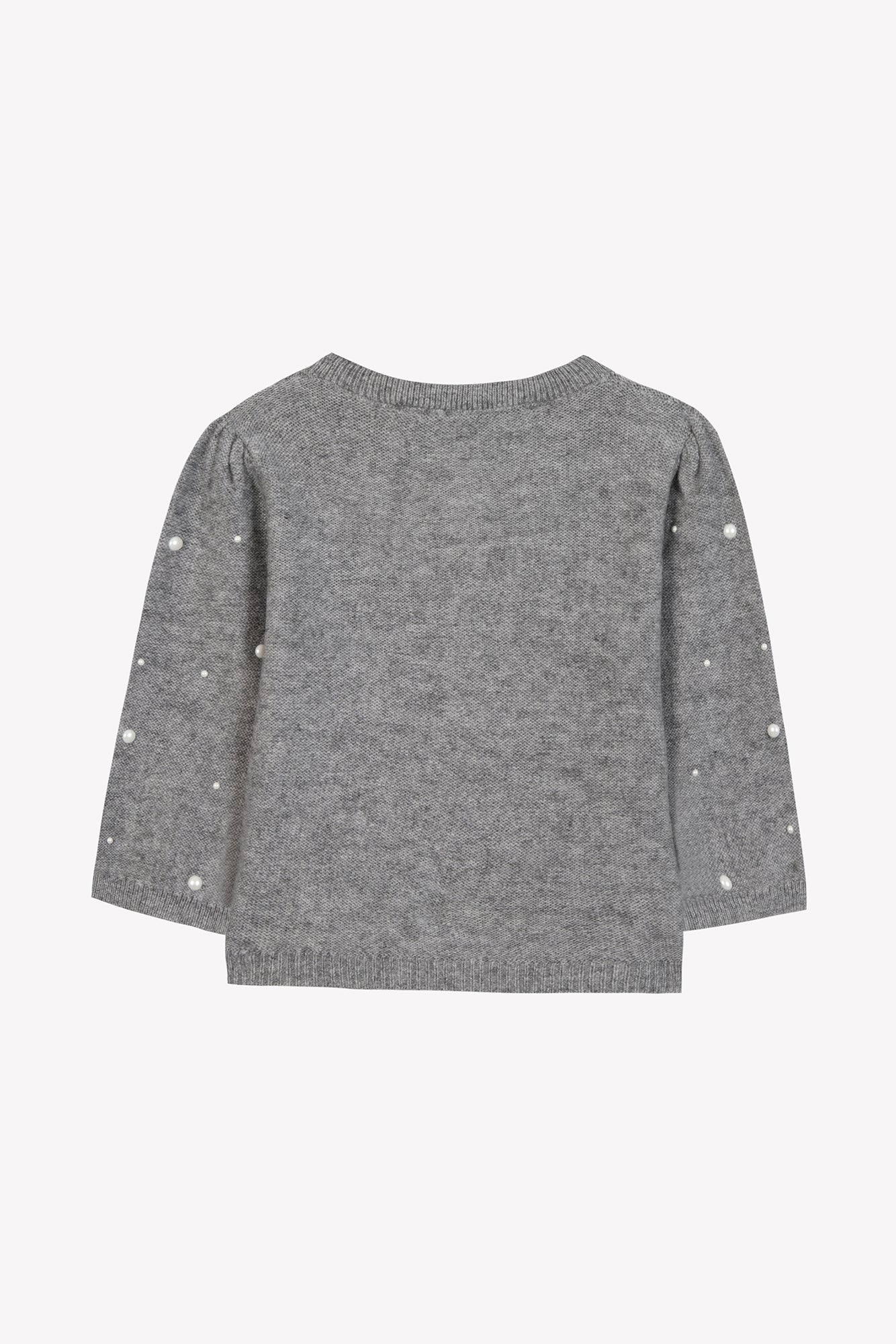 Cardigan - Gris chiné perles