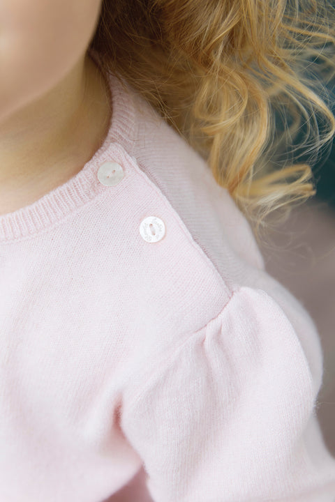 Pull - Rose pâle illustration chat - Image principale